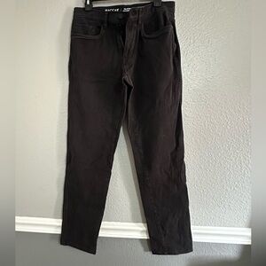 Haggar Black Slim-Straight Pants